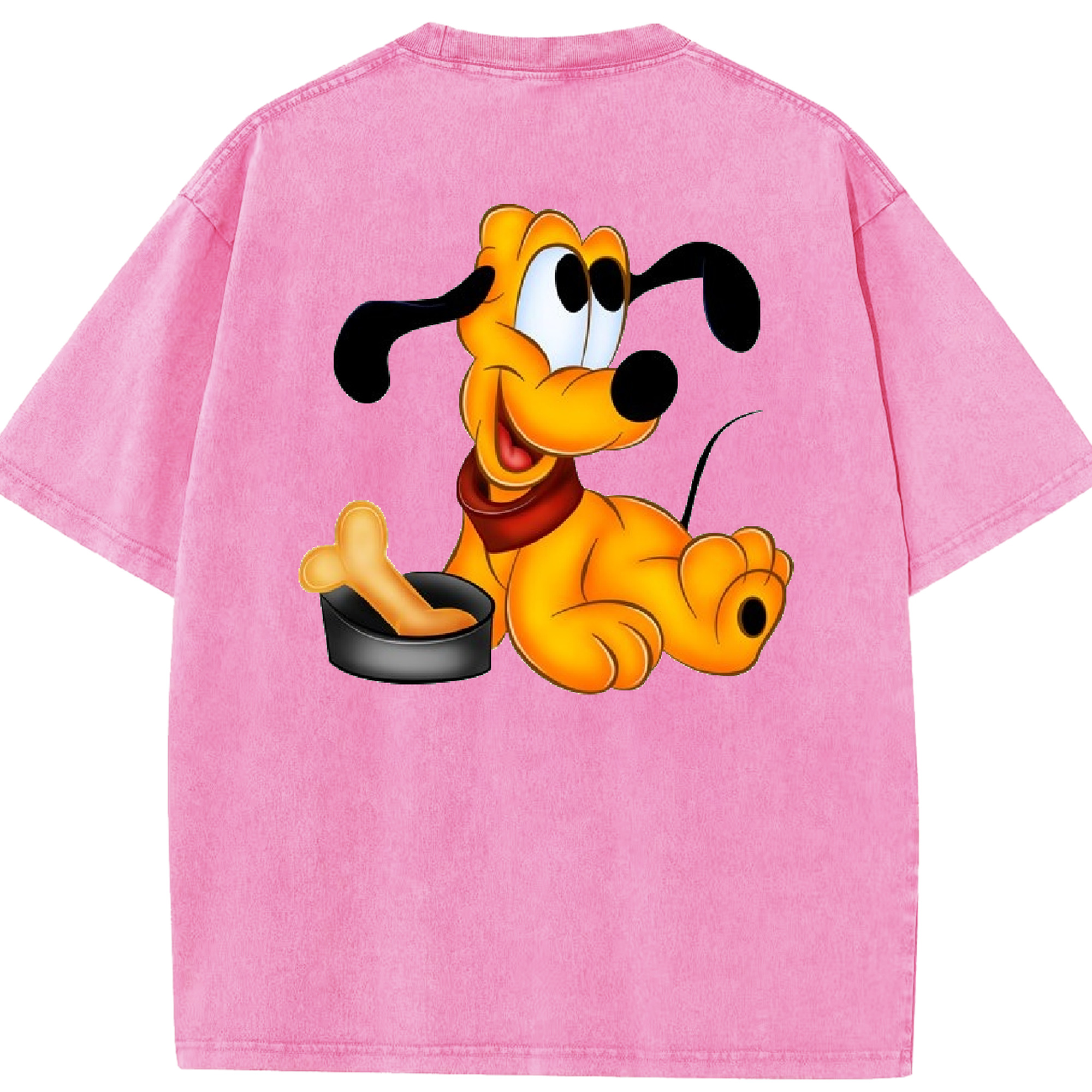 （画像用） ミッキーマウス Mickey Mouse 綿100% ヴィンテージ風 半袖Tシャツ（背面プリント）